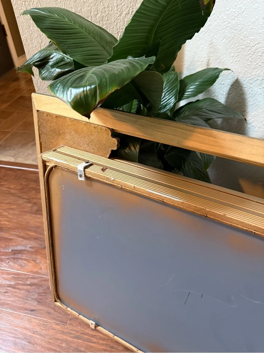 Vtg MCM Illinois Moulding Co Gold Gilt  Mirror Shadow Box Wall Shelf